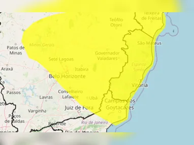 Imagem ilustrativa da imagem ES recebe alerta de tempestade com risco de fortes chuvas e granizo