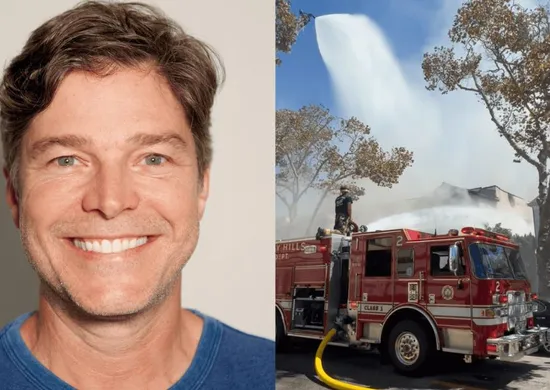 Imagem ilustrativa da imagem Ex-galã da Globo, Erik Marmo perde casa em incêndio nos EUA