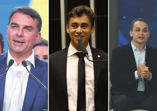 Imagem ilustrativa da imagem Flávio Bolsonaro e Nikolas Ferreira vêm ao ES para ato pró-Pazolini