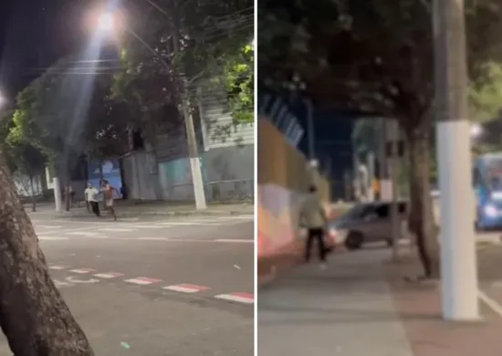 Imagem ilustrativa da imagem VÍDEO | Homem é atropelado por ônibus após fugir de suposto furto em Vitória