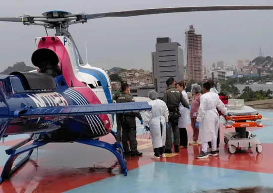 Imagem ilustrativa da imagem Idosa é resgatada por helicóptero após ser atingida por árvore em Ibatiba