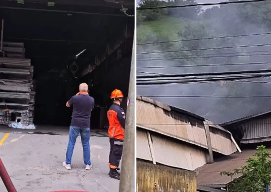 Imagem ilustrativa da imagem Incêndio atinge galpão de distribuidora de alumínios em Vitória