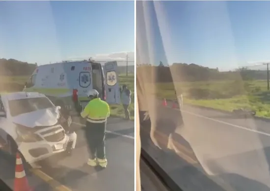 Imagem ilustrativa da imagem Motociclista morre em acidente com carro na BR-101 em São Mateus