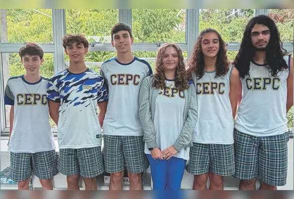 Alunos do CEPC que competiram em olimpíada internacional