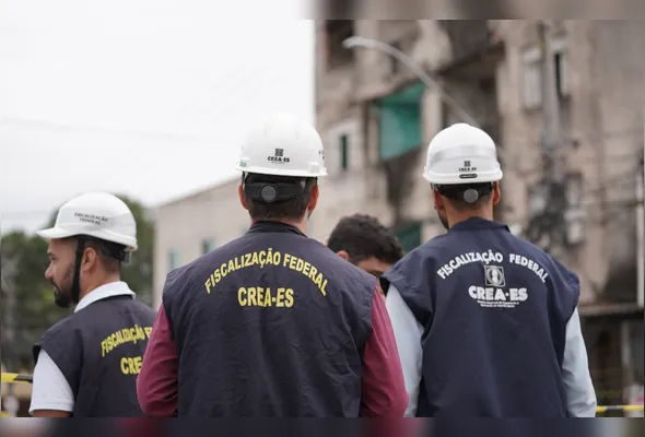 Técnicos do Crea-ES realizaram vistoria no imóvel na tarde desta quarta-feira (16)