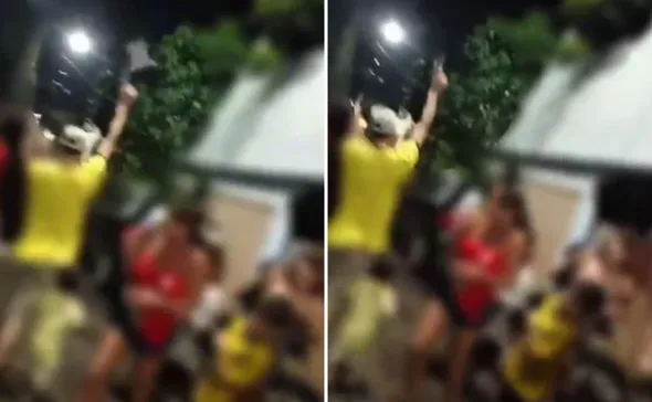 Imagem ilustrativa da imagem VÍDEO | Suspeito atira para o alto no domingo de eleições e é preso em Vitória