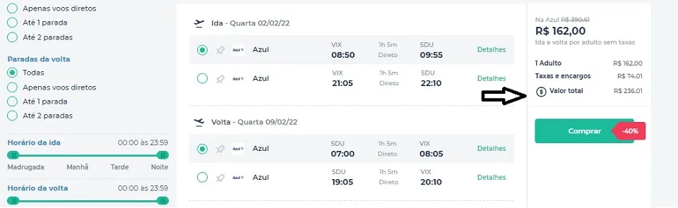 Imagem ilustrativa da imagem Passagens aéreas por apenas R$236 nos voos de Vitória em promoção relâmpago