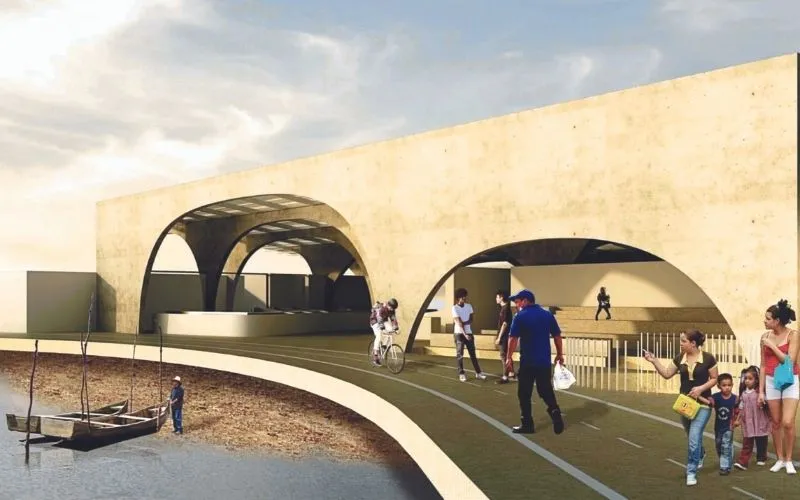 Imagem ilustrativa da imagem Nova orla de Vitória vai ter píer, ciclovia e praças