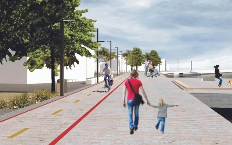 Imagem ilustrativa da imagem Nova orla de Vitória vai ter píer, ciclovia e praças