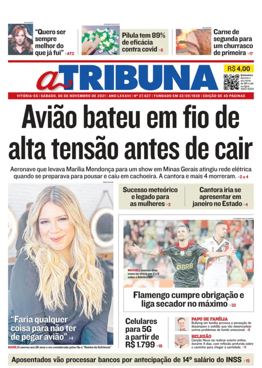 Imagem ilustrativa da imagem Confira os destaques de A Tribuna deste sábado