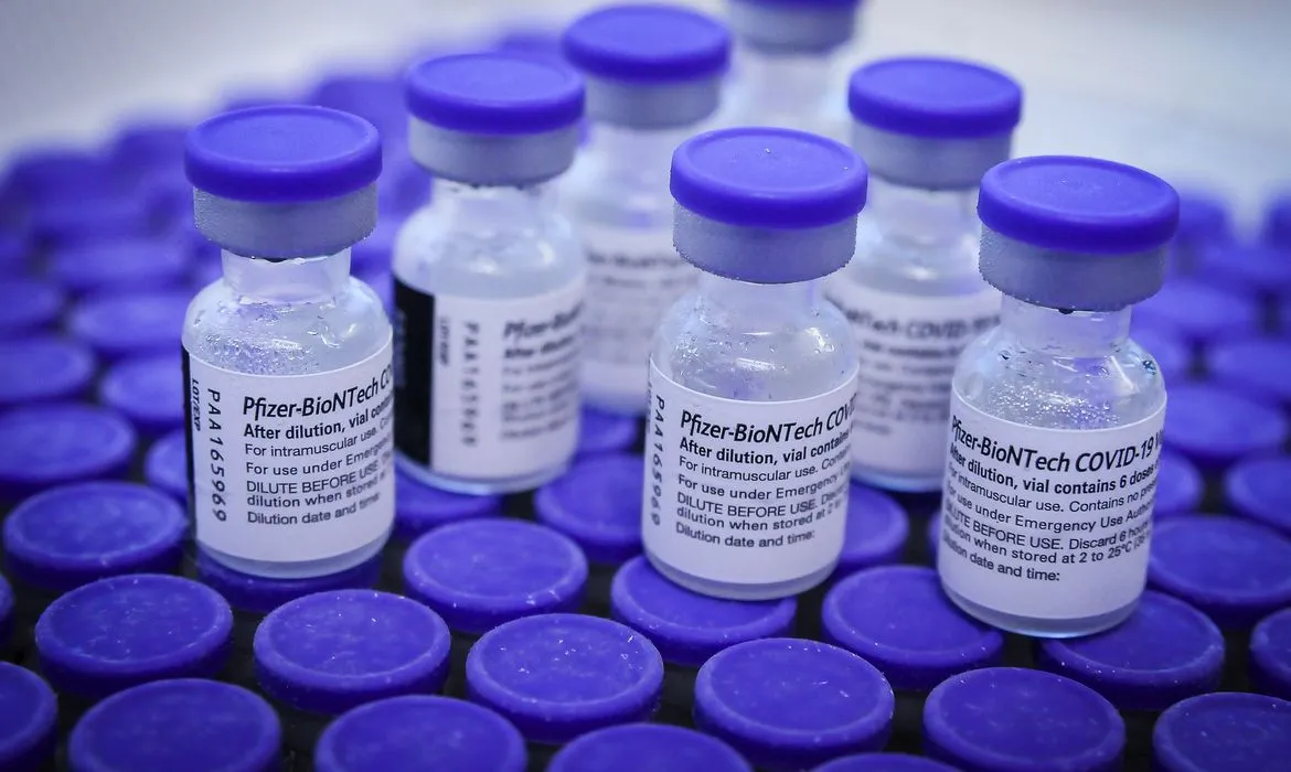 Imagem ilustrativa da imagem Brasil recebe mais 1,1 milhão de doses da Pfizer neste domingo