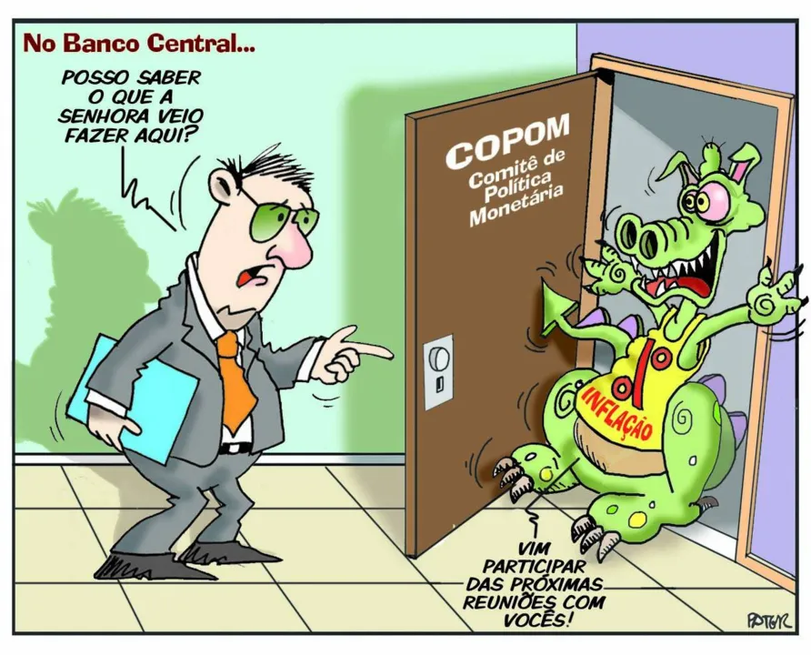 Imagem ilustrativa da imagem Charge do Dia: No Banco Central...