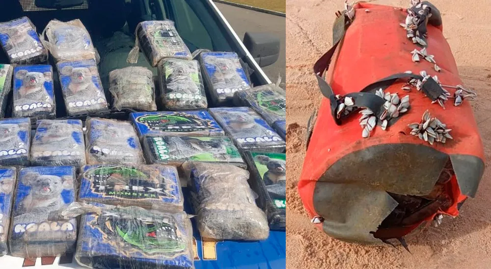 Imagem ilustrativa da imagem Federal desvenda mistério das bolsas com cocaína encontradas em praia do Estado