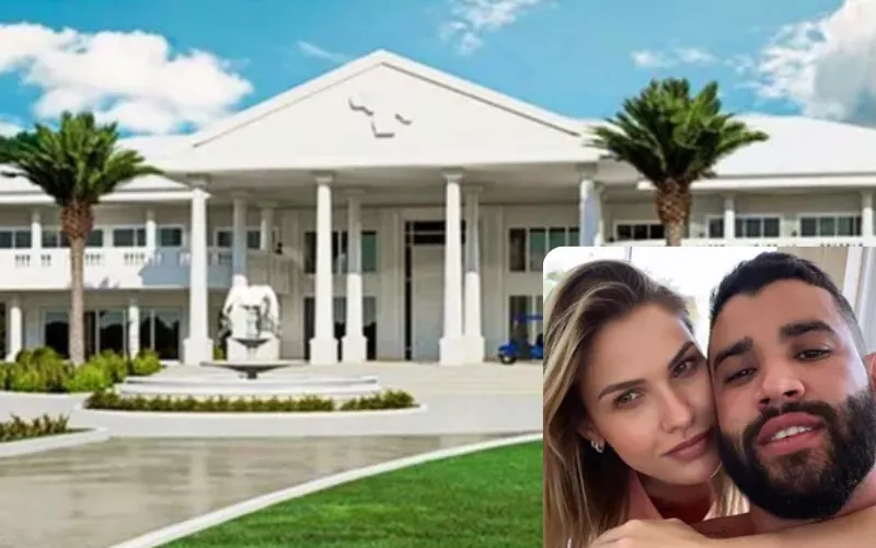 Imagem ilustrativa da imagem Gusttavo Lima e Andressa Suita colocam à venda mansão por R$ 8,5 milhões