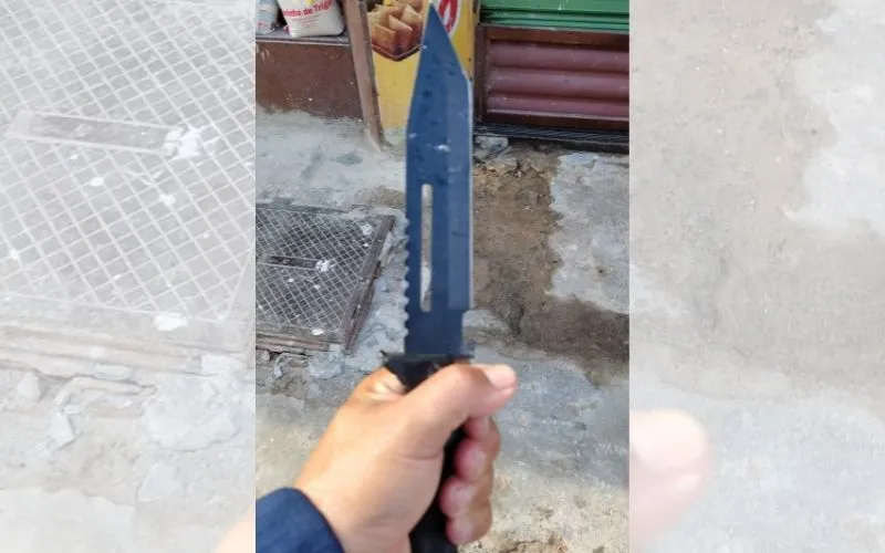 Imagem ilustrativa da imagem Vendedor ambulante é perseguido e baleado após ameaçar populares com faca