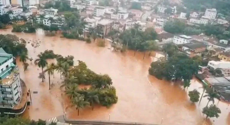 Imagem ilustrativa da imagem Chuva em cidade de MG isola moradores e leva a morte de animais