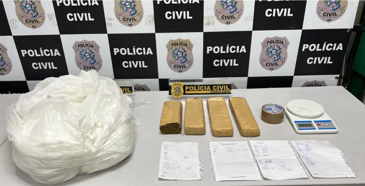 Imagem ilustrativa da imagem Homem é preso com mais de 2kg de drogas em Vila Velha