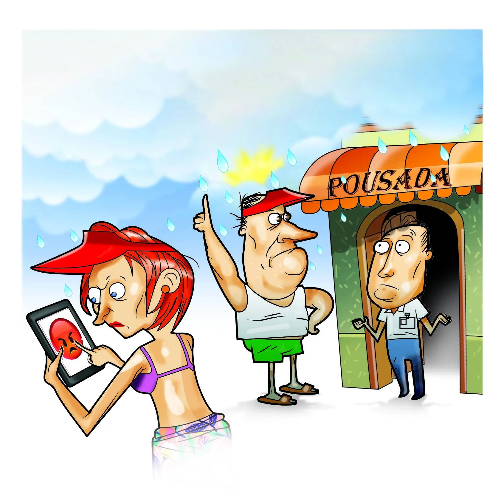 Imagem ilustrativa da imagem Barulho do mar e chuva entre as queixas nas viagens de férias