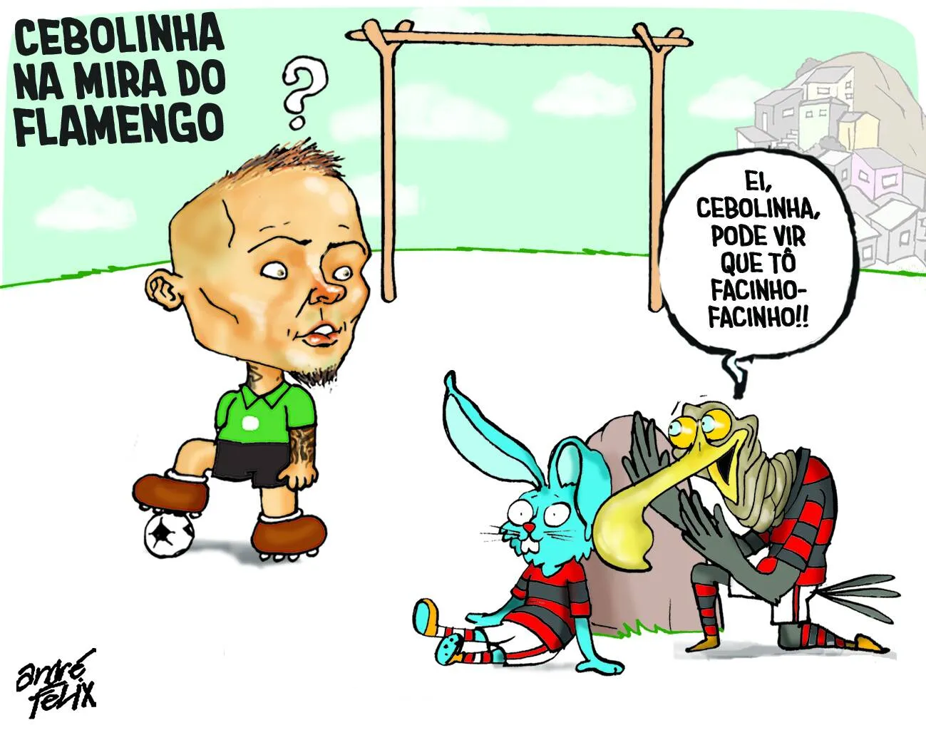 Imagem ilustrativa da imagem Cebolinha na mira do Flamengo