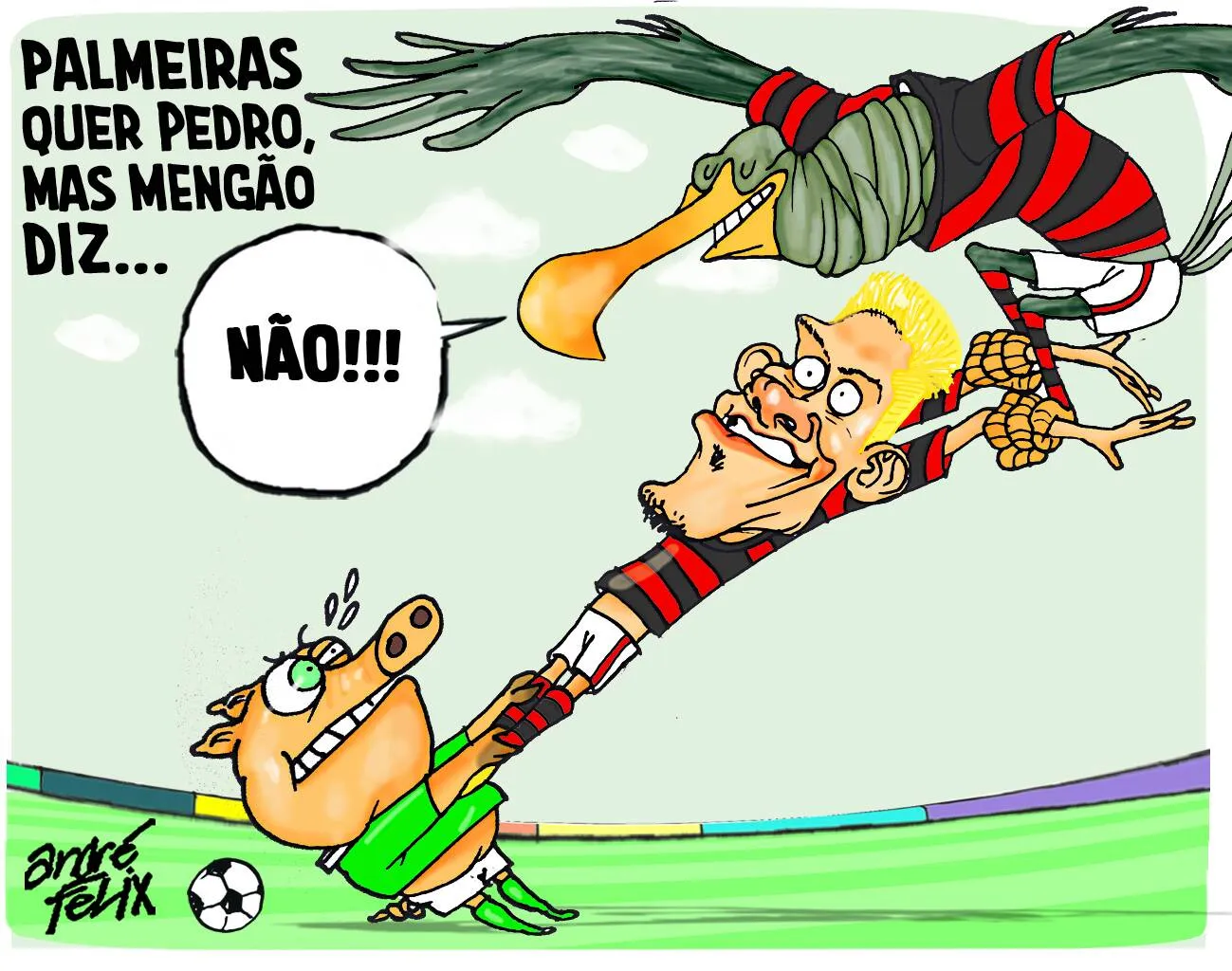 Imagem ilustrativa da imagem Palmeiras quer Pedro, mas Mengão diz...