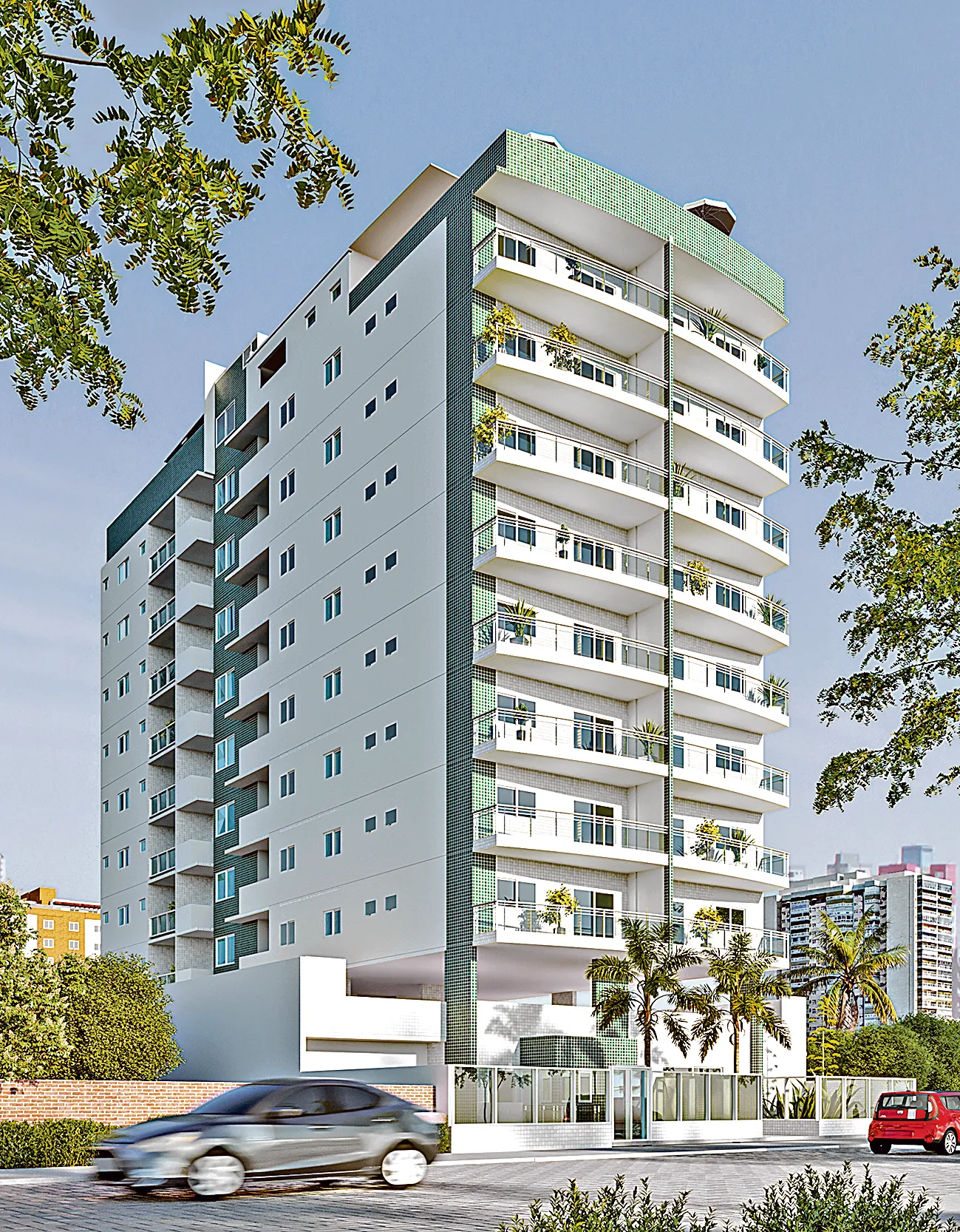 Edifício Montecarlo, em Bento Ferreira, tem até duas vagas de garagem e previsão de entrega do imóvel para o primeiro semestre de 2024