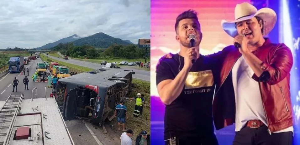 Imagem ilustrativa da imagem Motorista de Conrado e Aleksandro fala sobre acidente: "Não tenho culpa"
