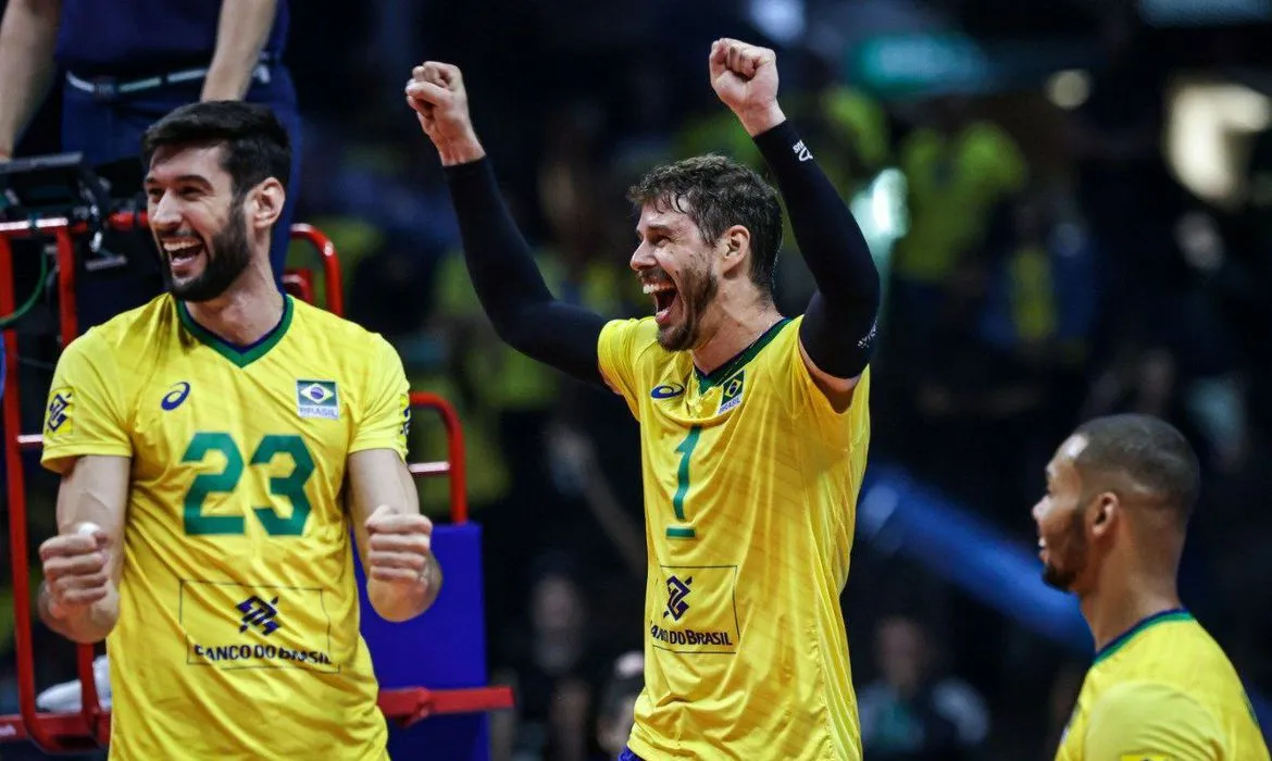 Seleção brasileira masculina de vôlei venceu a Sérvia e segue firme em busca da classificação na Liga das Nações