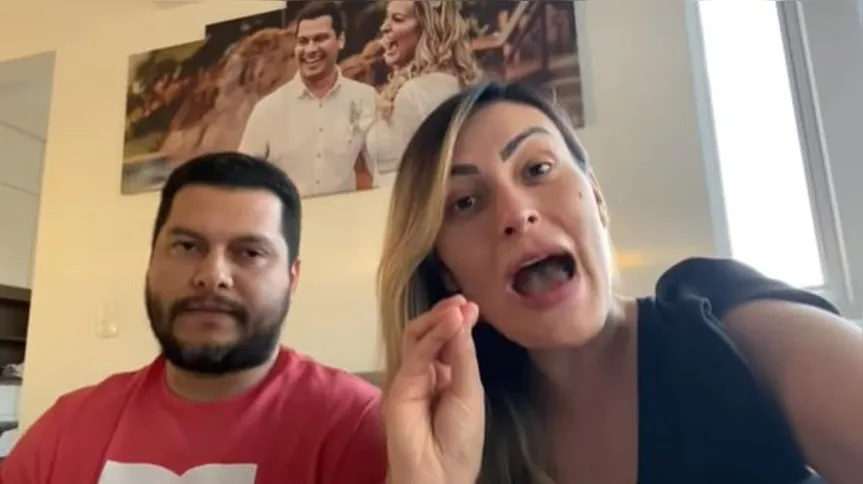 No vídeo, Andressa Urach e Thiago Lopes contaram as discussões e brincaram com a situação
