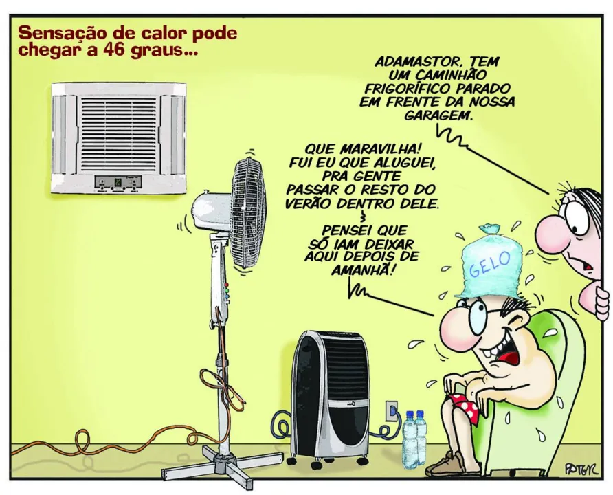 Imagem ilustrativa da imagem Sensação de calor pode chegar a 46 graus