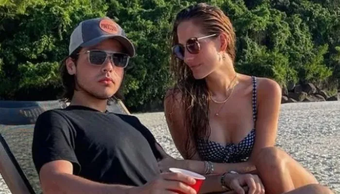 Imagem ilustrativa da imagem Filho de Faustão posa com modelo 16 anos mais velha e amigos especulam affair