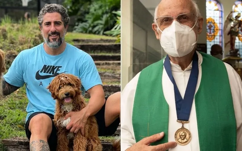 Imagem ilustrativa da imagem Marcos Mion responde padre Júlio após crítica a tênis do apresentador