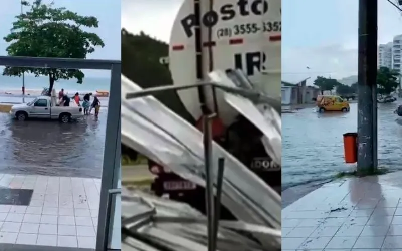 Imagem ilustrativa da imagem Último dia de janeiro teve temporal e estragos em várias cidades do Estado
