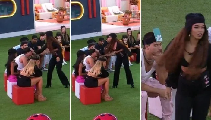 Imagem ilustrativa da imagem Internautas questionam "tapa" de Maria na testa de Arthur Aguiar no BBB