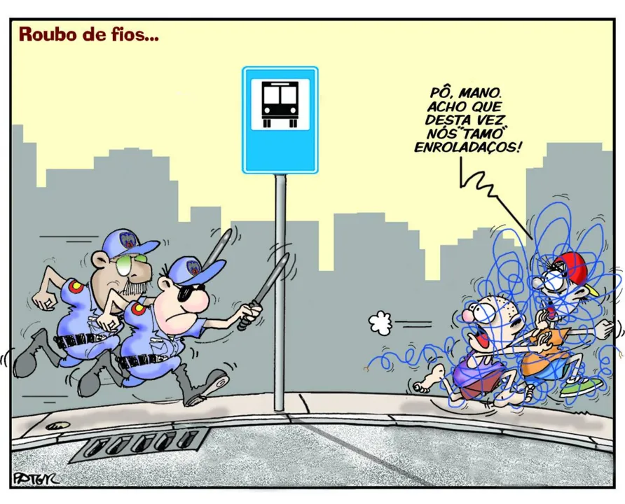 Imagem ilustrativa da imagem Roubo de fios