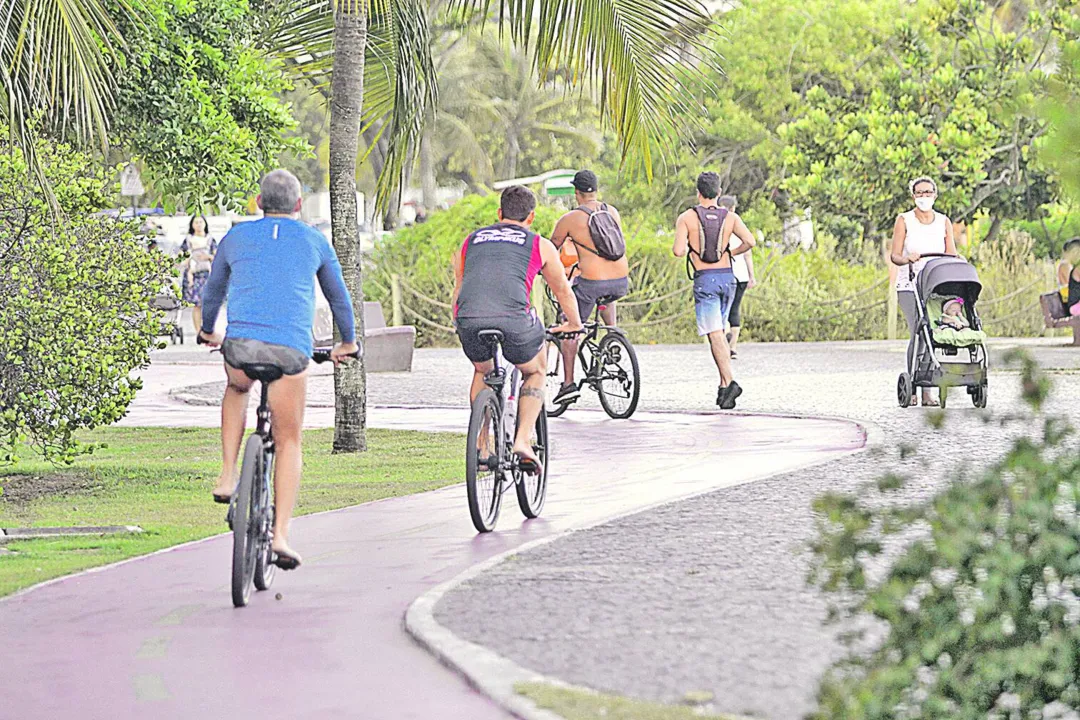 Imagem ilustrativa da imagem Ciclistas sofrem em Vila Velha