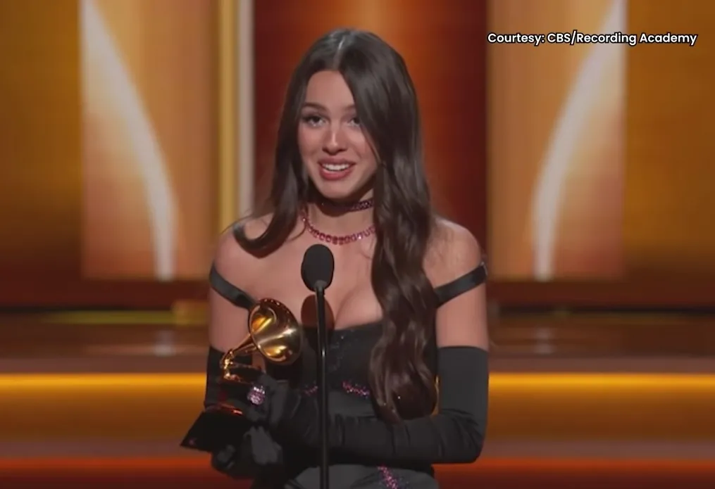 Imagem ilustrativa da imagem Olivia Rodrigo é a artista revelação do Grammy 2022. Veja os vencedores