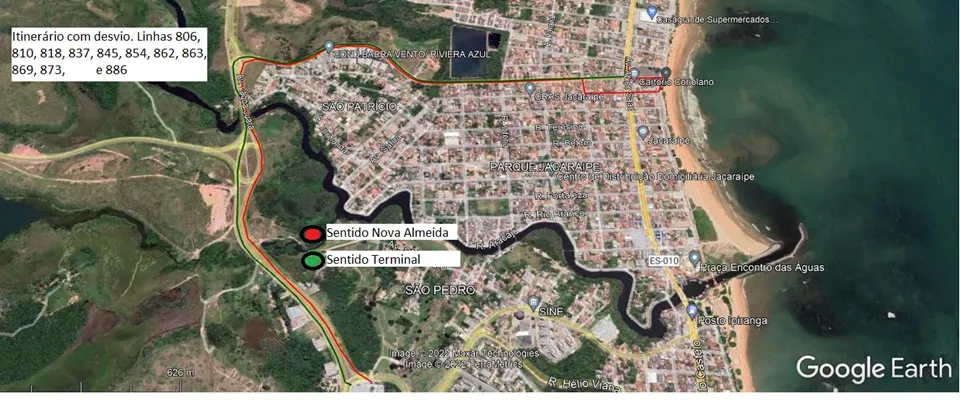 Imagem ilustrativa da imagem Mudança de trajeto para 14 linhas do Transcol que atendem Jacaraípe