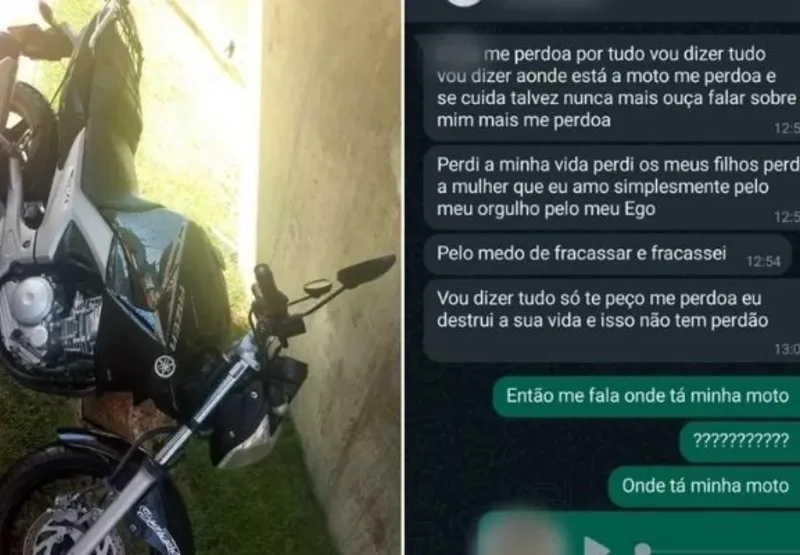 Jovem abandonada pelo noivo faz queixa na polícia após ele sumir com moto