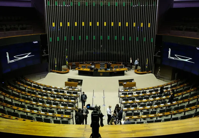 Plenário da Câmara dos Deputados, onde foi votado o projeto