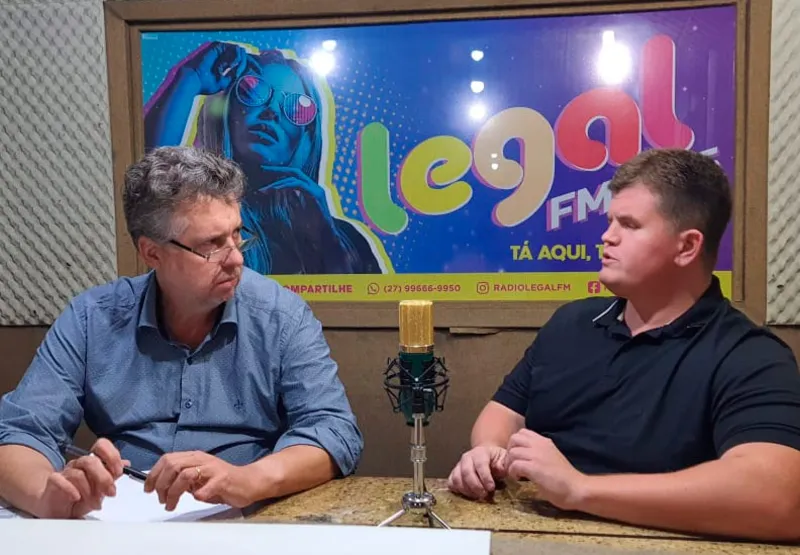 Luciano Rangel entrevista Felipe Rigoni na Rádio Legal FM