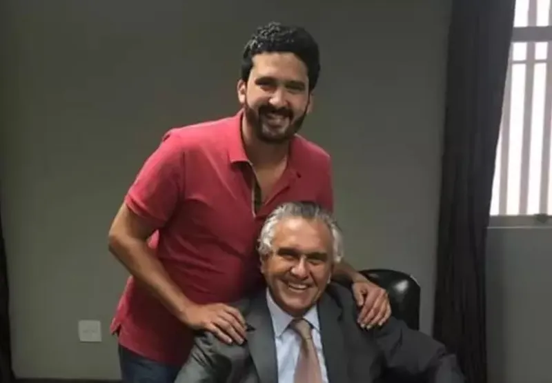 Ronaldo Ramos Caiado Filho e o pai, governador de Goiás, Ronaldo Caiado (UB)