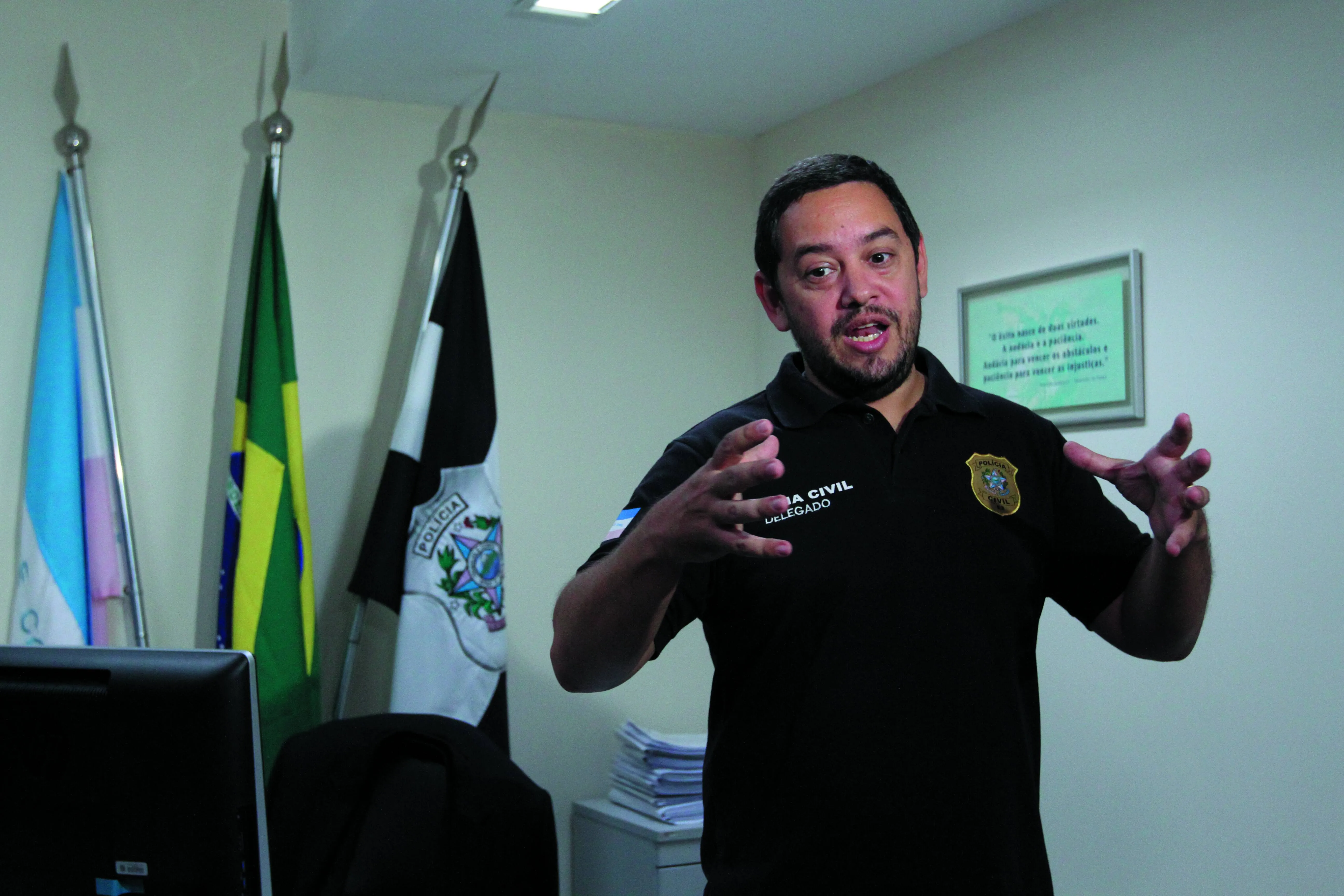 Eduardo Passamani disse que notas fiscais de empresa do Rio foram encontradas na operação em Cariacica
