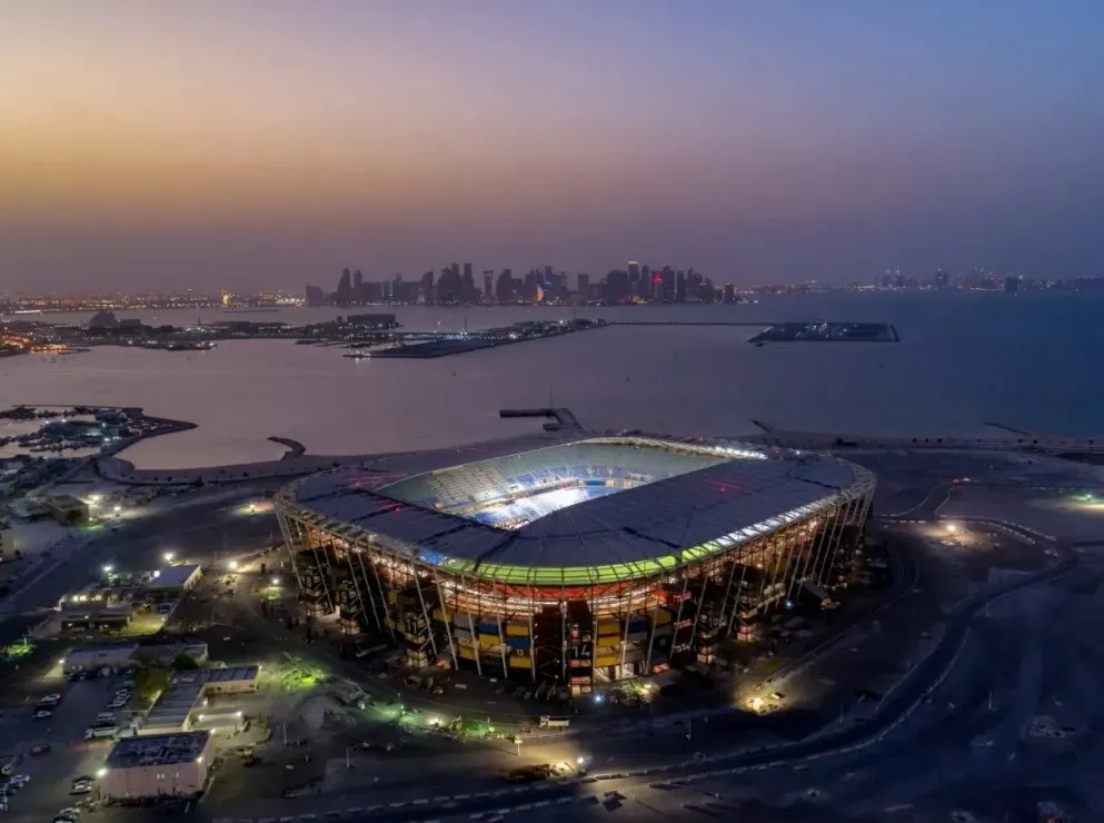 Imagem ilustrativa da imagem Estádio de jogo do Brasil em Doha parece de Lego e acaba depois da Copa