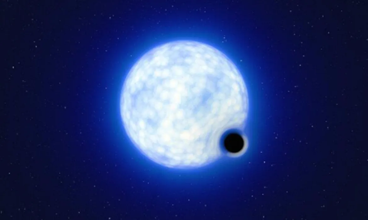 Imagem ilustrativa da imagem Cientistas detectam buraco negro adormecido fora da Via Láctea