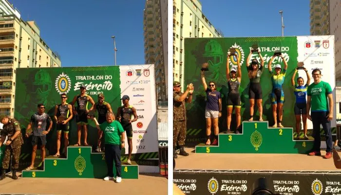 Imagem ilustrativa da imagem Atletas de todo o Brasil participam da 35ª edição do Triathlon do Exército no ES