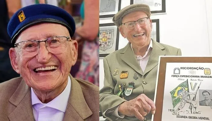 Imagem ilustrativa da imagem Capixaba veterano da 2ª guerra mundial Estêvão Covre morre aos 101 anos