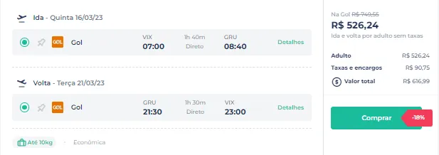 Imagem ilustrativa da imagem Alta temporada com desconto: avião de Vitória/Salvador por R$ 616 (ida e volta)