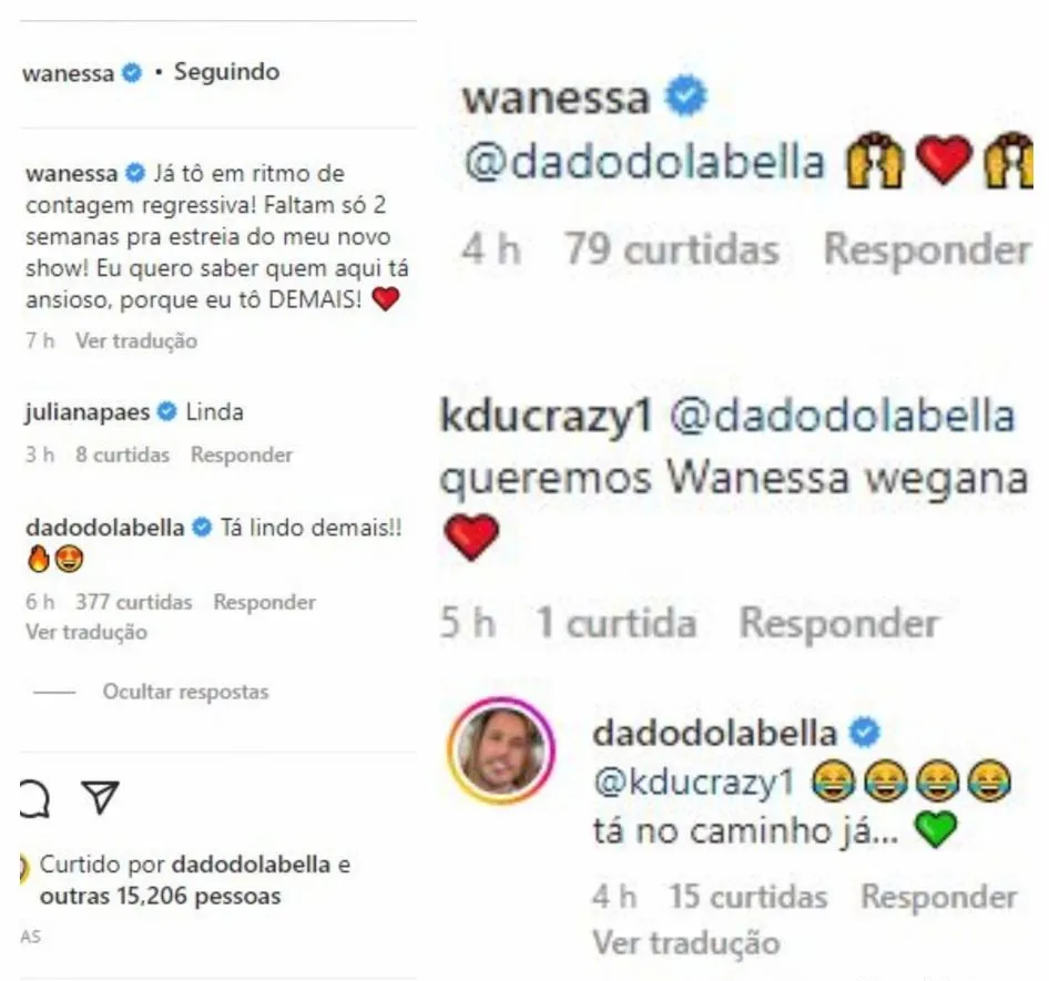 Imagem ilustrativa da imagem Dado Dolabella faz declaração à Wanessa Camargo