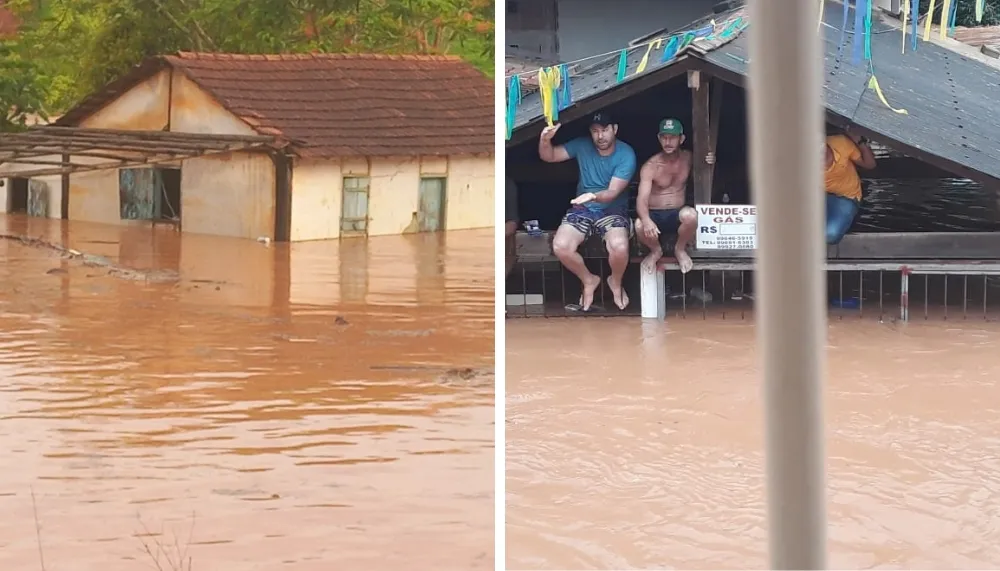 Imagem ilustrativa da imagem Vila Pavão fica embaixo d'água após registrar maior volume de chuva em 24h