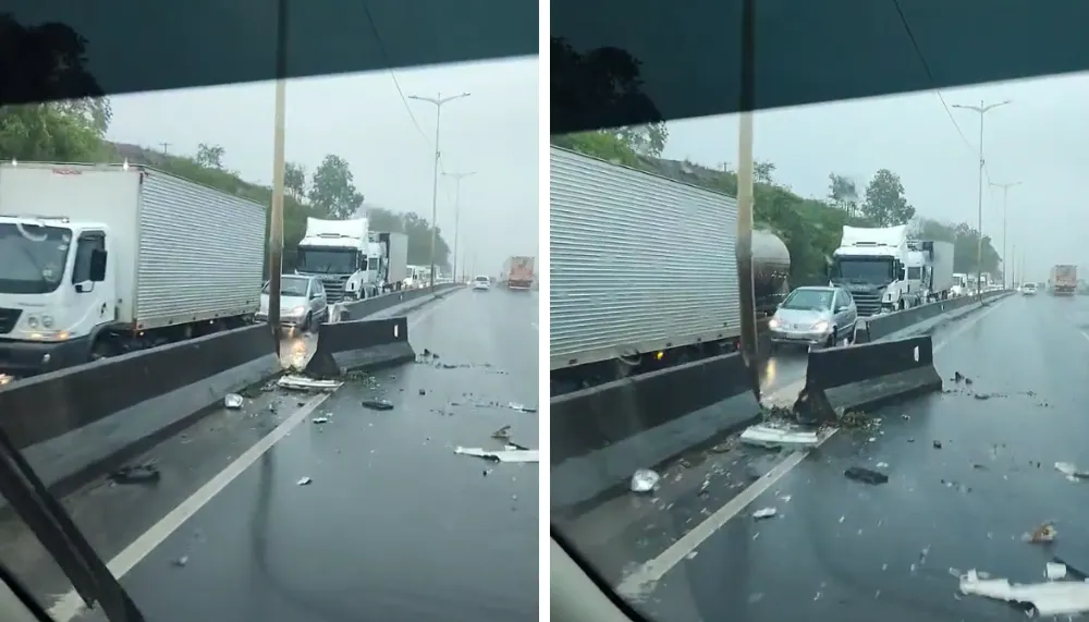 Imagem ilustrativa da imagem Acidente entre carro e carreta deixa um ferido na Rodovia do Contorno